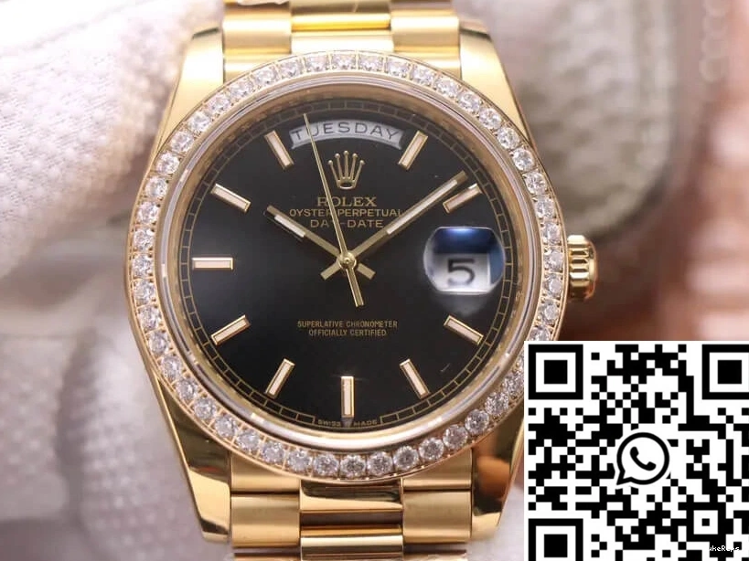 Factory Gold Rolex Yellow Diamond Date EW Day 40MM 0907